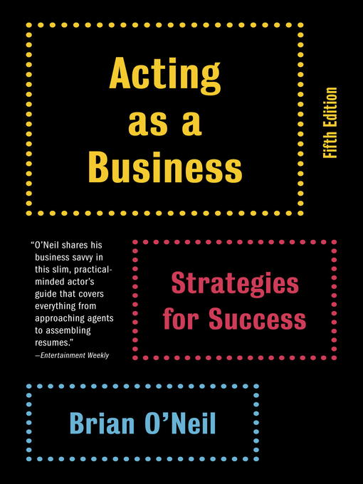 Title details for Acting as a Business by Brian O'Neil - Wait list